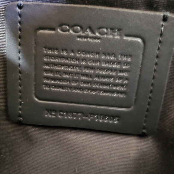 Coach Derby Metallic Tangerine Pebbled Coated Leather Backpack - Picture 4 of 10